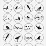Buttons Vorlagen Kostenlos Genial Birds Silhouettes 1 313" 25mm 30mm 1" 1 5" button Images