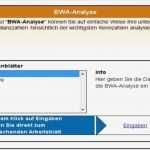 Bwa Vorlage Excel Luxus Bwa Analyse Excel Vorlagen Shop