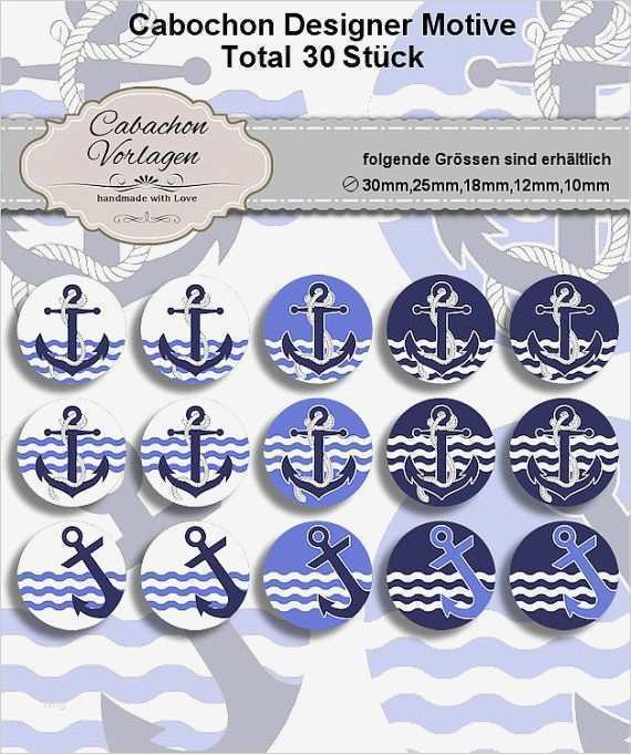 Cabochon Vorlagen 10mm Hübsch Collage Sheet 35mm 30mm 25mm 18mm 12mm 10mm Round
