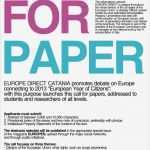 Call for Paper Vorlage Bewundernswert 2013 – European Years Of Citizens – Call for Papers