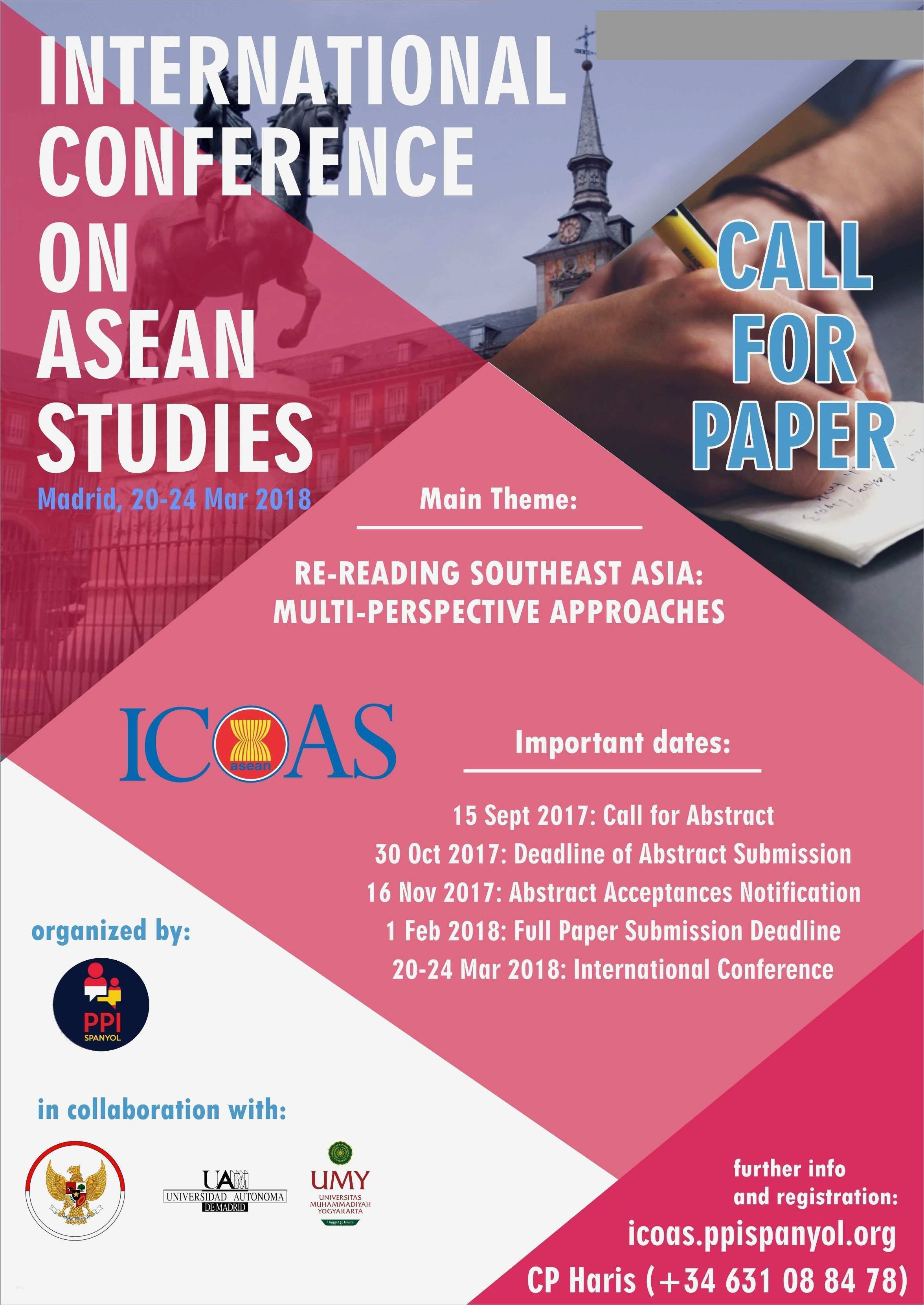 Call for Paper Vorlage Schön Call for Papers International Conference On asean