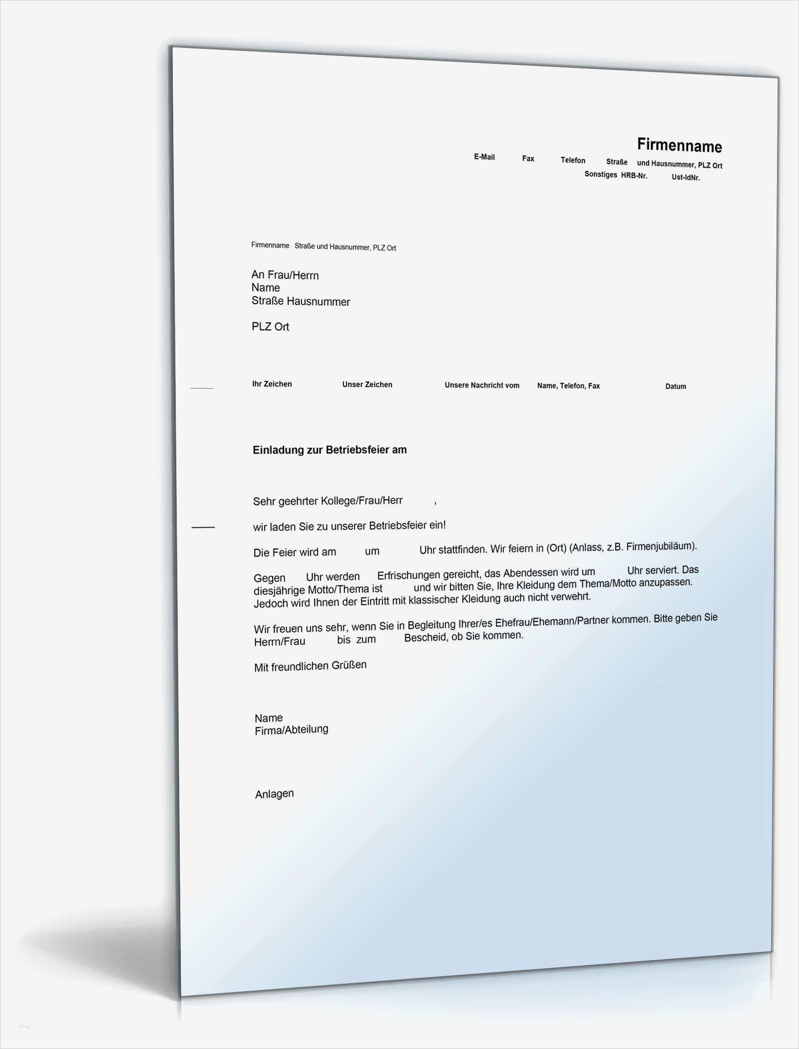 Casino Einladung Vorlage Angenehm Einladung Betriebsfeier Englisch Deutsch