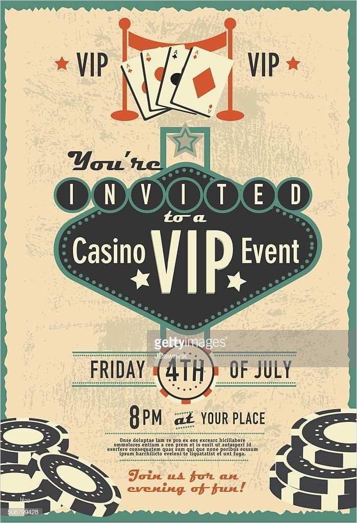 Casino Einladung Vorlage Angenehm Las Vegas Schild Retro Einladung Designvorlage Vip Casino
