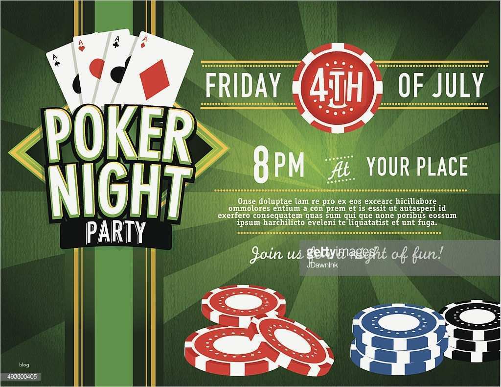 Casino Einladung Vorlage Cool Horizontale Pokerparty Und Casinospielnacht Einladung