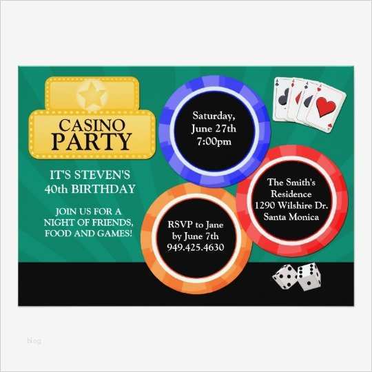 Casino Einladung Vorlage Erstaunlich Kasino Party Einladung