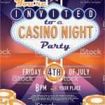Casino Einladung Vorlage Erstaunlich Las Vegas Sign Vip Party Casino Night Invitation Design