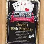 Casino Einladung Vorlage Genial 60 Casino Geburtstag Einladung Poker Spielt Card Gold