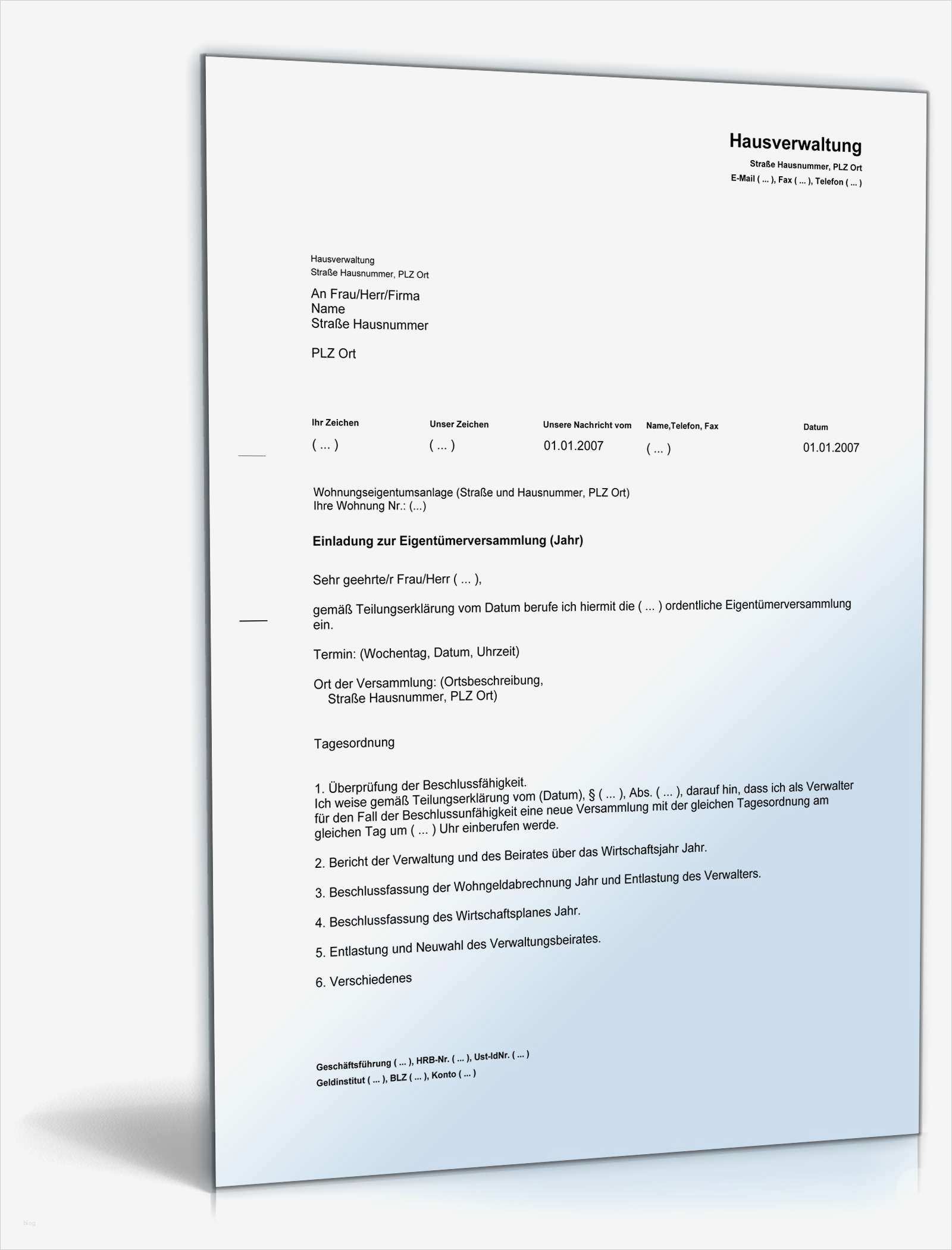 Casino Einladung Vorlage Großartig Einladung Eigentümerversammlung