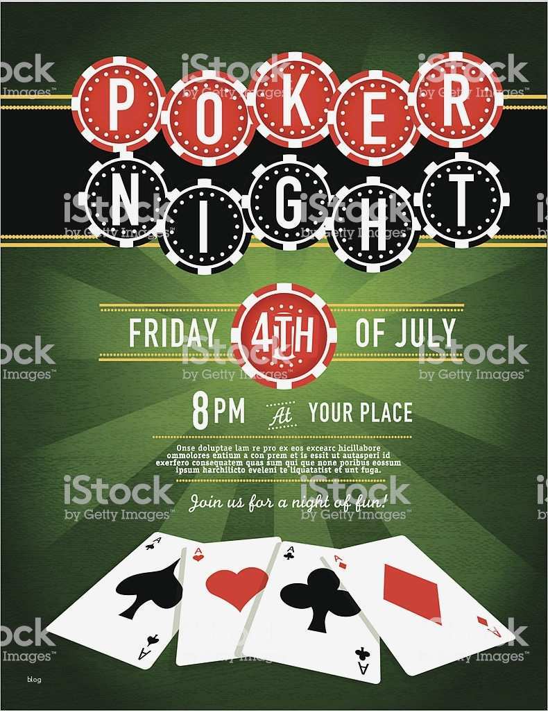 Casino Einladung Vorlage Inspiration Poker Night Chip and Casino Game Night Invitation Design