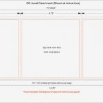 Cd Booklet Vorlage Neu Cd Jewel Case 6 Panel Insert Templates for Duplication and