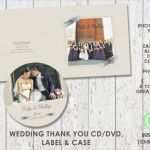 Cd Etiketten Vorlage Genial Hochzeit Danke Cd Dvd Label Und Fall Vorlage Shop