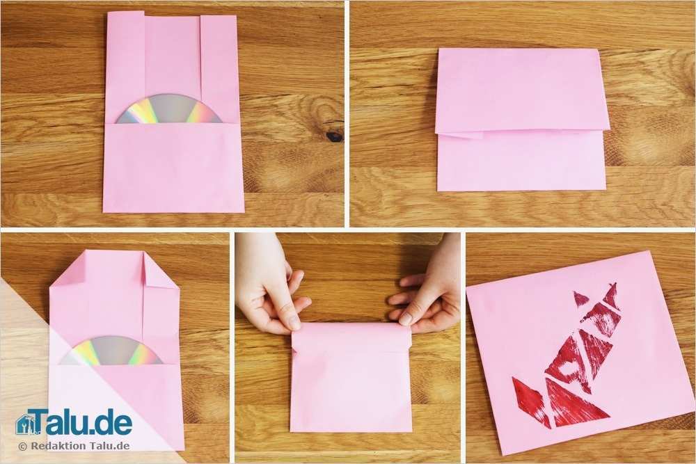 Cd Hülle Vorlage Süß Cd Hüllen Aus Papier Falten Vorlage Zum Basteln Talu