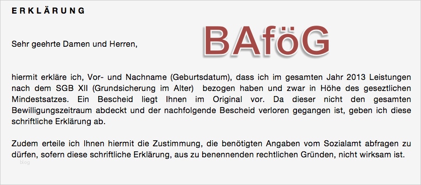 Ce Erklärung Vorlage Bewundernswert Bafög Vorlage Erklärung Mutter Vater Zum Einkommen