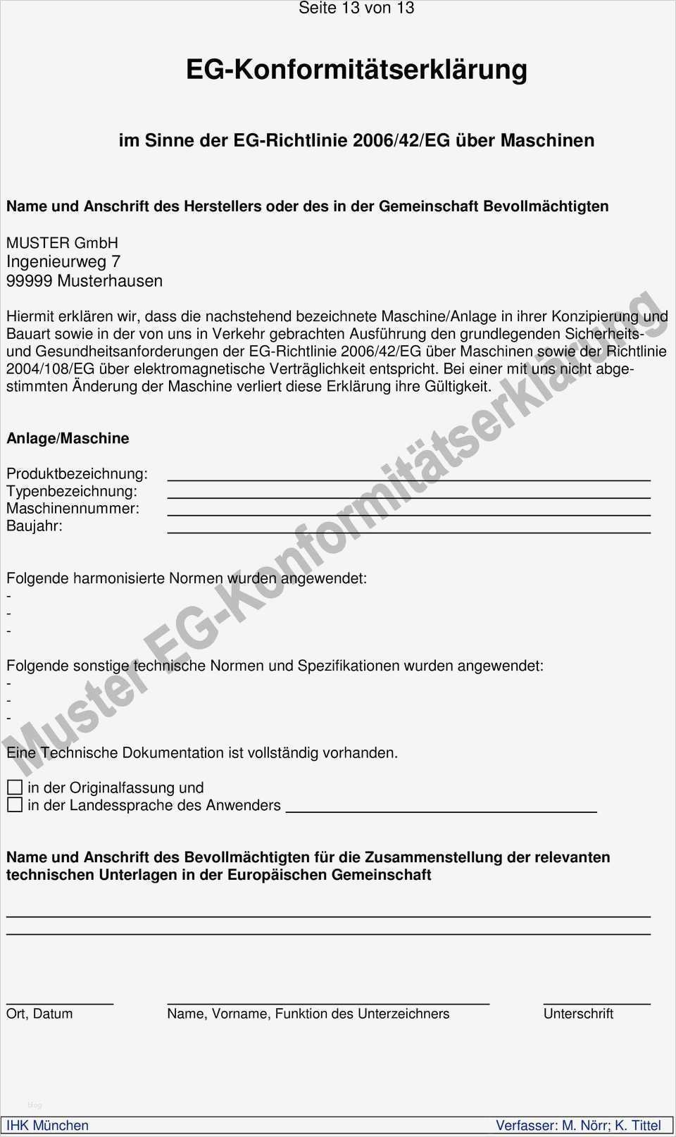 Ce Konformitätserklärung Vorlage Wunderbar Fein Konformitätserklärung Vorlage Ideen Entry Level
