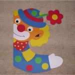 Clown Basteln Vorlage Angenehm Fensterbild tonkarton Clown Fenstergucker Karneval