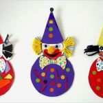 Clown Basteln Vorlage Erstaunlich Bastelsachen3 Clowns Aus Bierdeckel