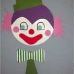 Clown Basteln Vorlage Erstaunlich Bastelvorlage Clown Aus tonpapier Selber Basteln