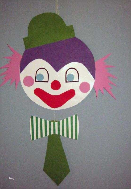 Clown Basteln Vorlage Erstaunlich Bastelvorlage Clown Aus tonpapier Selber Basteln
