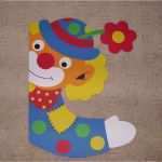 Clown Basteln Vorlage Erstaunlich Fensterschmuck Fensterbild tonkarton Clown Fenstergucker
