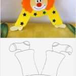 Clown Basteln Vorlage Genial Karneval Clown Basteln Aus tonpapier Klorollen