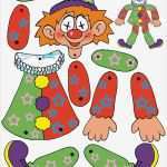Clown Basteln Vorlage Schön Karneval Clown Basteln Aus tonpapier Klorollen