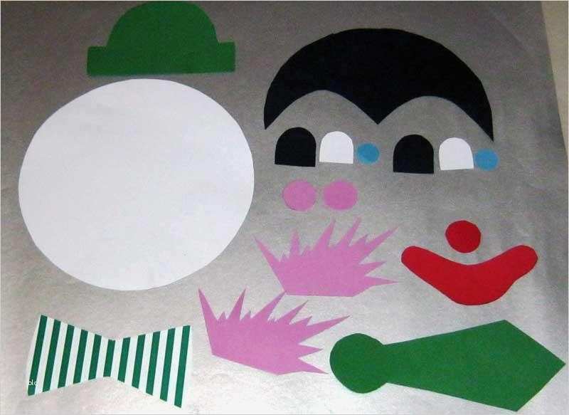 Clown Vorlage Elegant Bastelvorlage Clown Aus tonpapier Selber Basteln