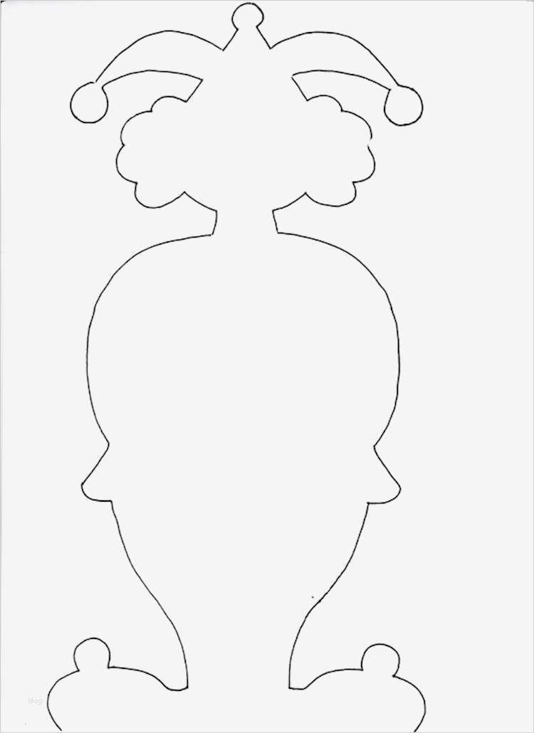 Clown Vorlage Süß Karneval Clown Basteln Aus tonpapier Klorollen