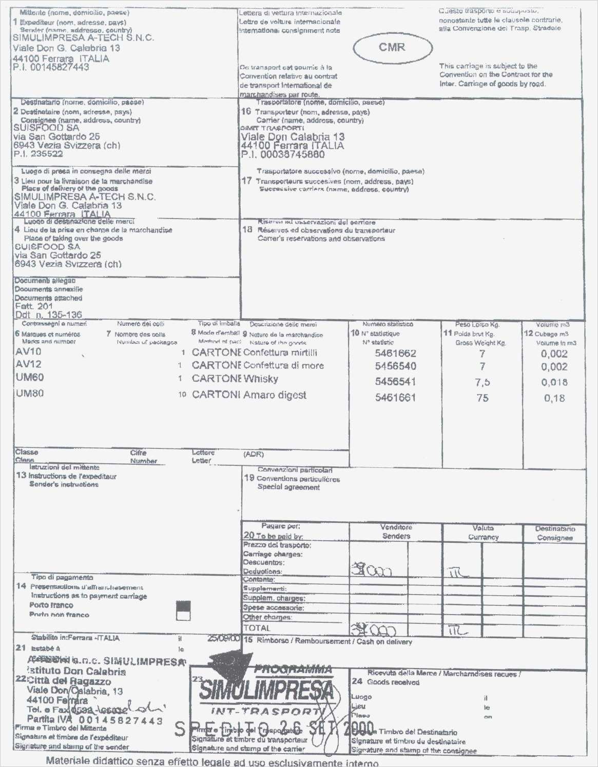 Cmr Frachtbrief Vorlage Angenehm Ausgezeichnet Frachtbrief Vorlagen Bilder Entry Level