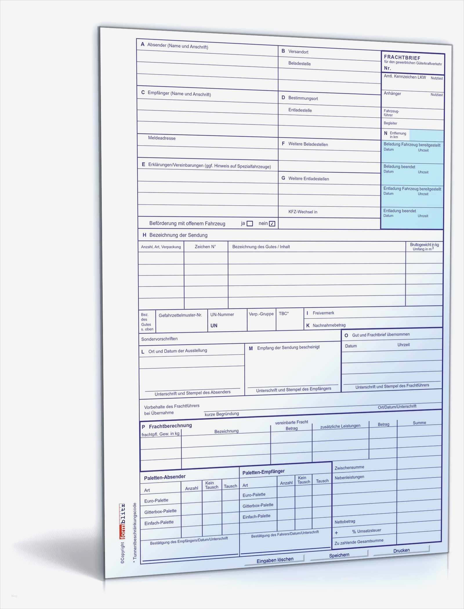 Cmr Frachtbrief Vorlage Erstaunlich Cmr Frachtbrief Vorlage Angebot Vorlage Word
