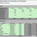 Cnc Arbeitsplan Vorlage Bewundernswert Preiskalkulation Für Industrie Und Handwerk Excel