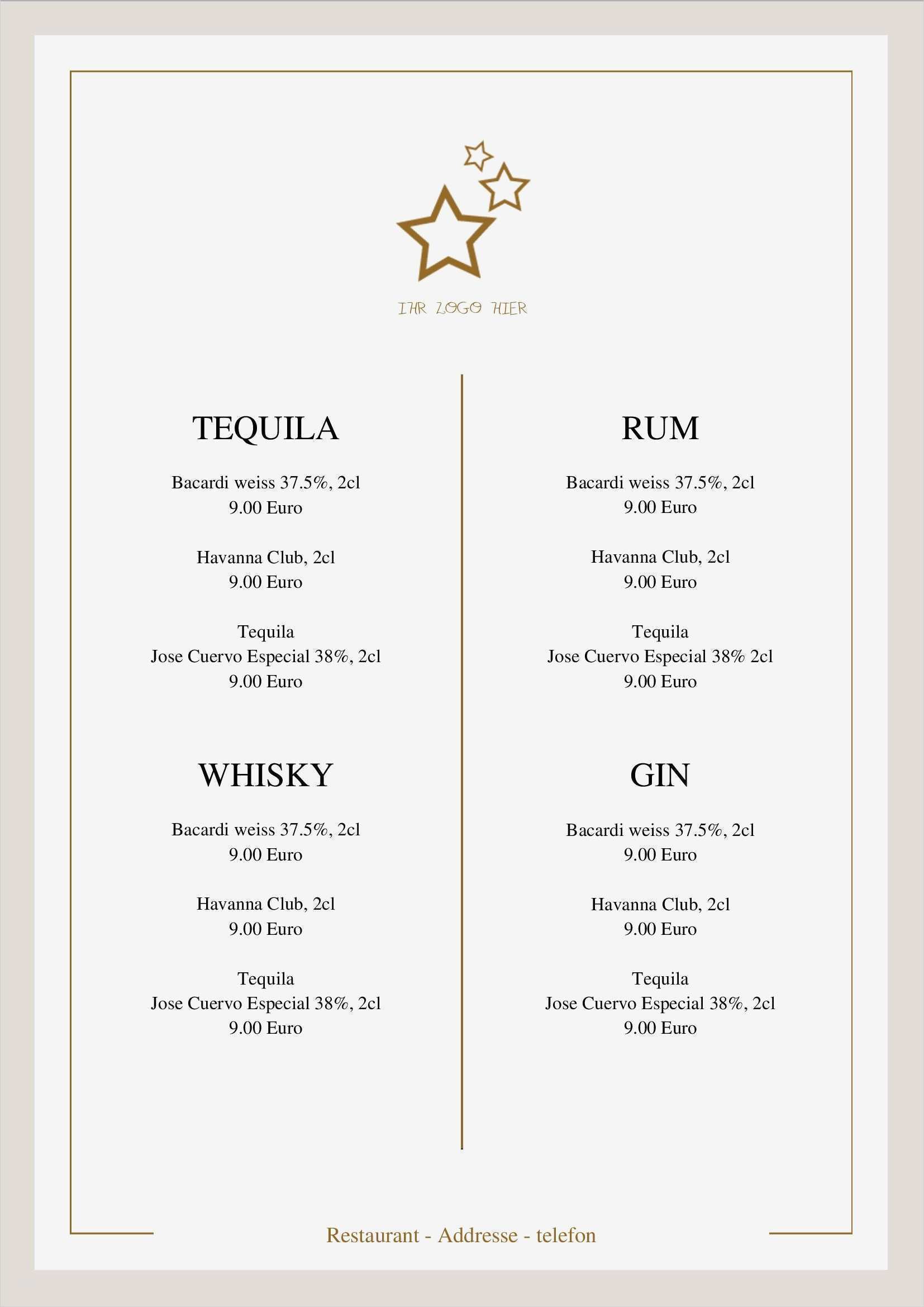 Cocktailkarte Vorlage Schönste Hier ist Vorlage Für Ihre Getränkekarte Der