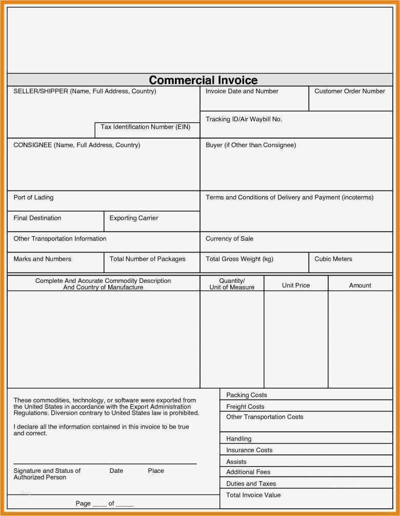 Commercial Invoice Vorlage Beste Fantastisch Vorlage Für Ursachenanalyse Zeitgenössisch