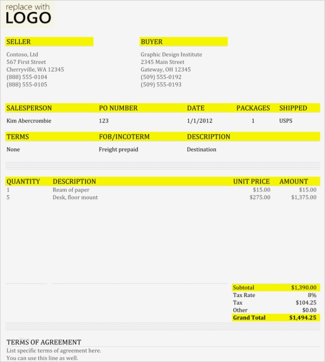 Commercial Invoice Vorlage Elegant Mercial Invoice Samples – Hardhostfo