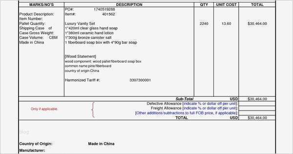 Commercial Invoice Vorlage Großartig Shipment Invoice International Mercial Invoice Template