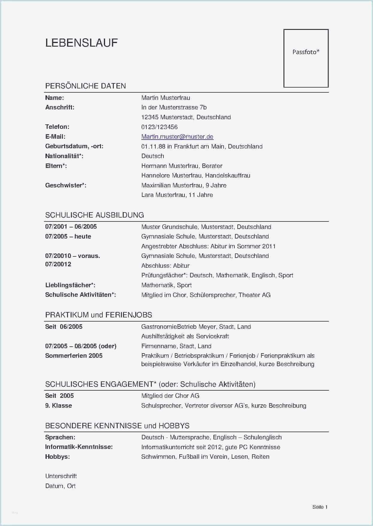 Commerz Finanz Restschuldversicherung Kündigen Vorlage Wunderbar Luxus Bilder Von Lebenslauf Tabellarisch Muster