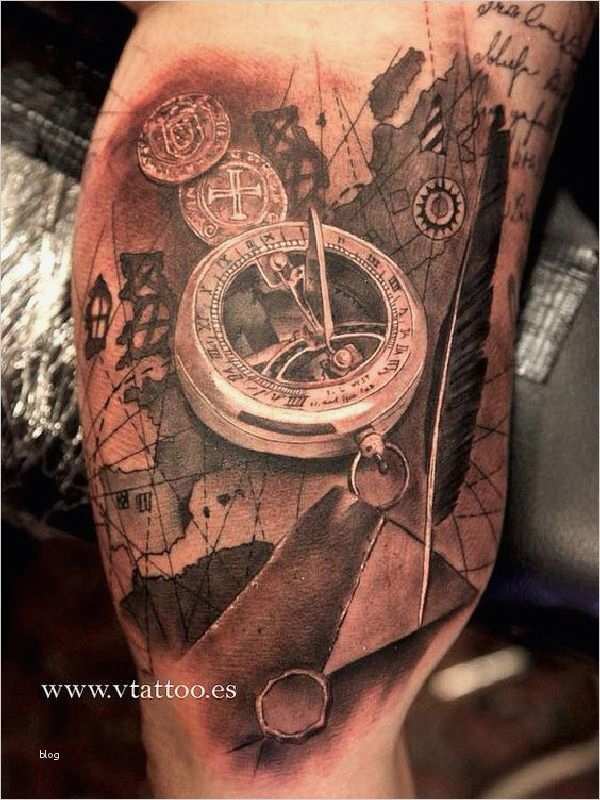 Compass Tattoo Vorlage Elegant 40 Wundervolle Kompass Tattoos – Tattoo Spirit