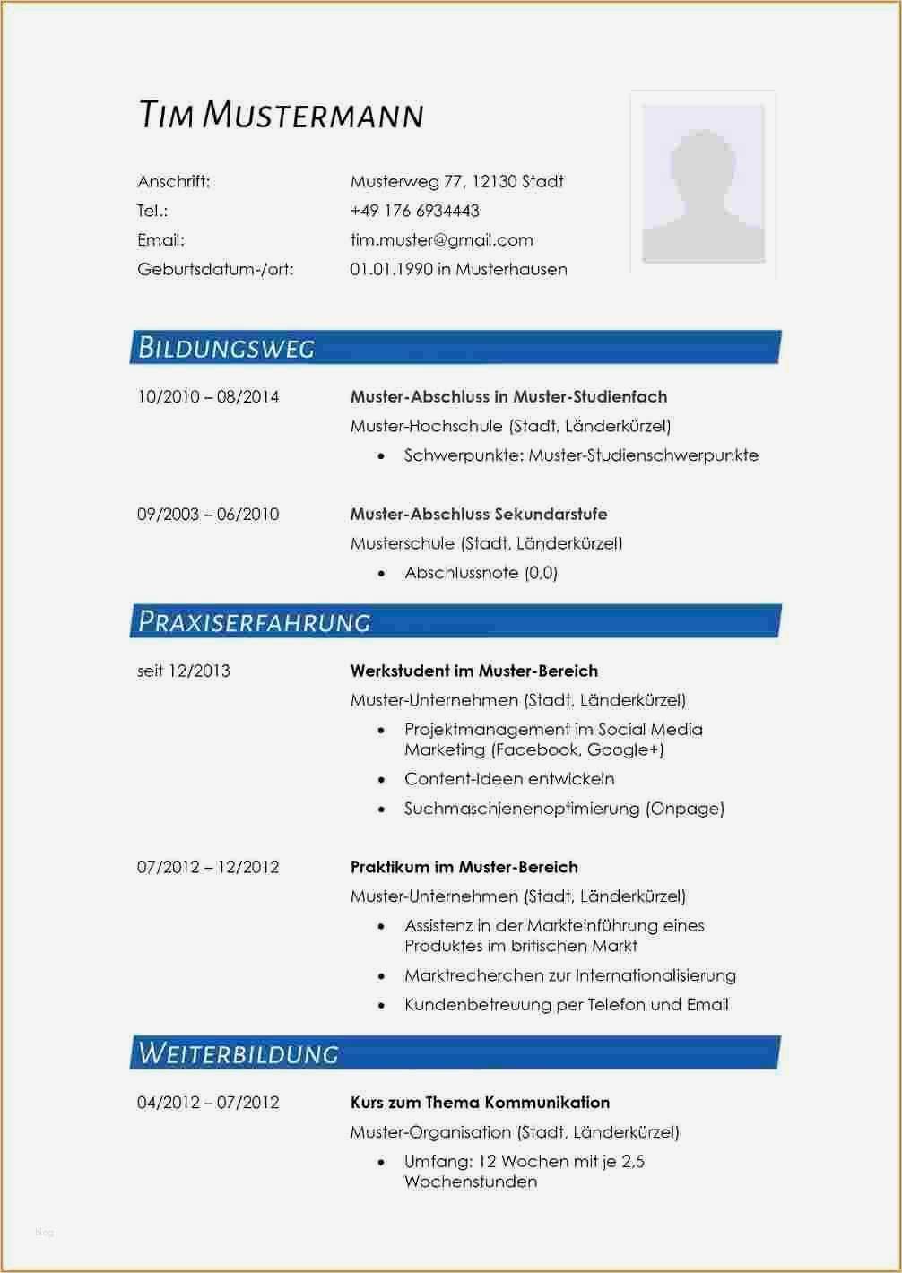 Cv Vorlage Word Schön Ungewöhnlich Beste Vorlage Für Lebensläufe Bilder Ideen