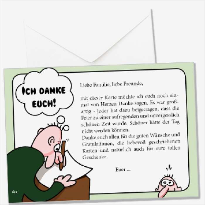 Danksagungskarte Geburtstag witzig
