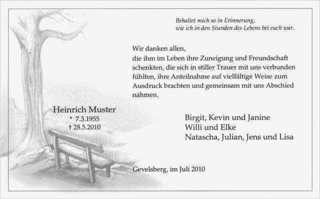 Danksagung Vorlage Einzigartig Trauerbriefe Und Zeitungsanzeigen Bestattungen