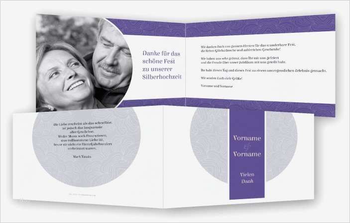 Danksagung Vorlage Erstaunlich Danksagung Silberhochzeit Vorlage
