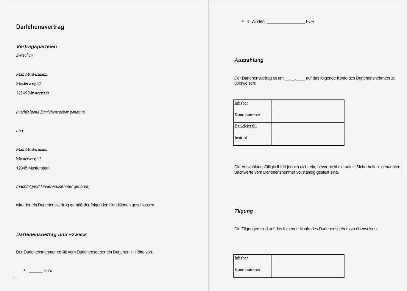 Darlehensvertrag Vorlage Kostenlos Best Of Darlehensvertrag Kostenlos Darlehensvertrag Vorlage