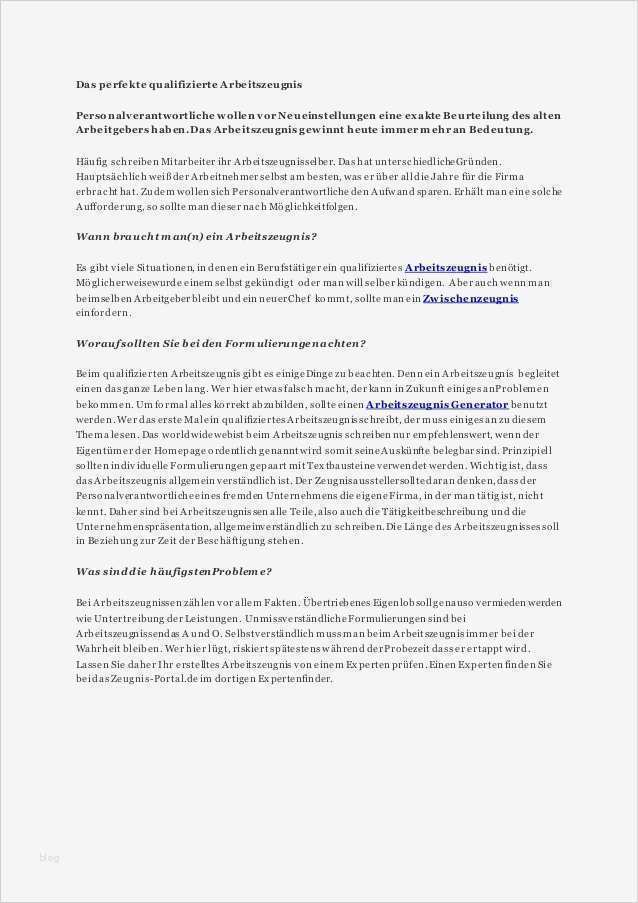 Das Perfekte Arbeitszeugnis Vorlage Süß Das Perfekte Qualifizierte Arbeitszeugnis