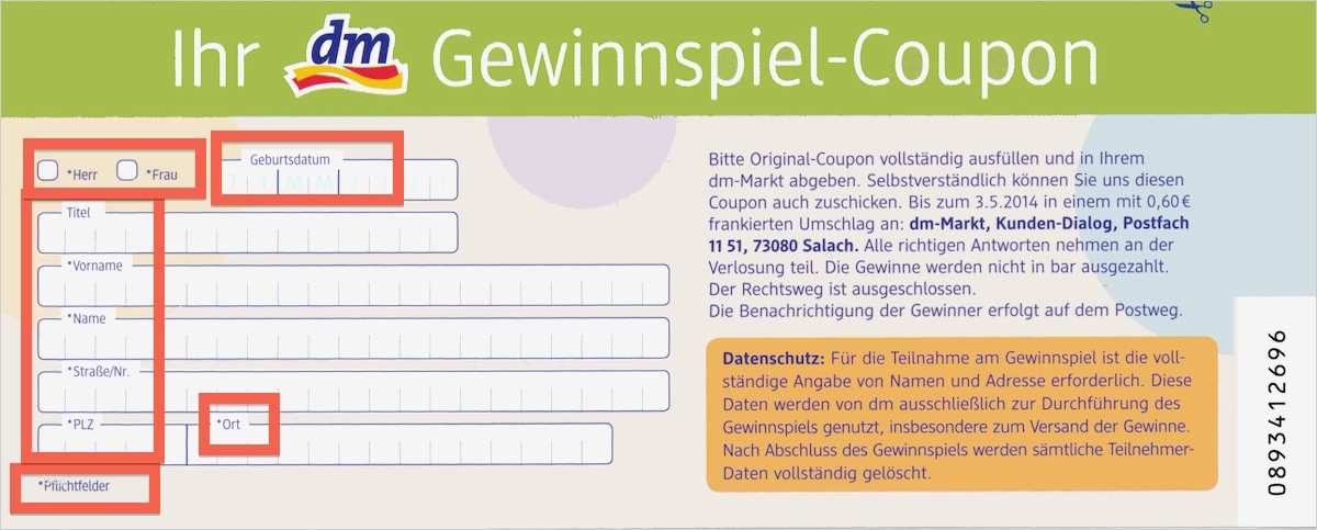 Datenschutz Gewinnspiel Vorlage Angenehm Dm Drogeriemarkt Spielt Mit Falschen Karten – Froitzheims