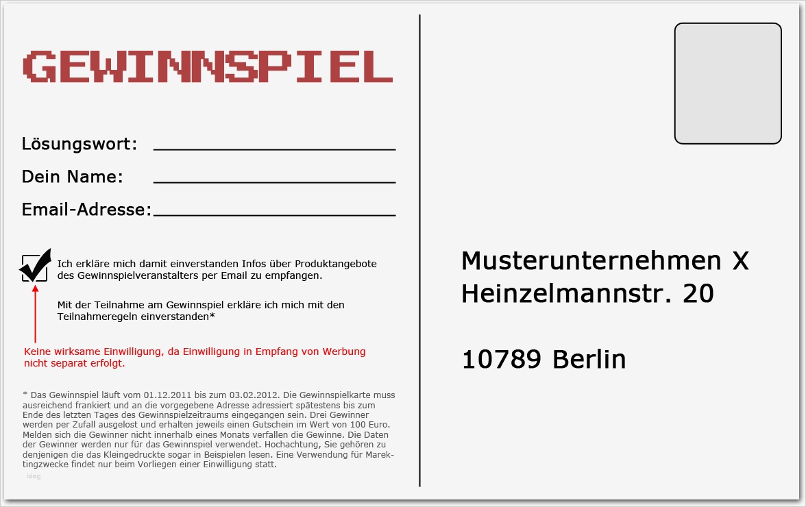 Datenschutz Gewinnspiel Vorlage Süß Adressen Für Direktmarketing Mit Gewinnspielkarten Wirksam