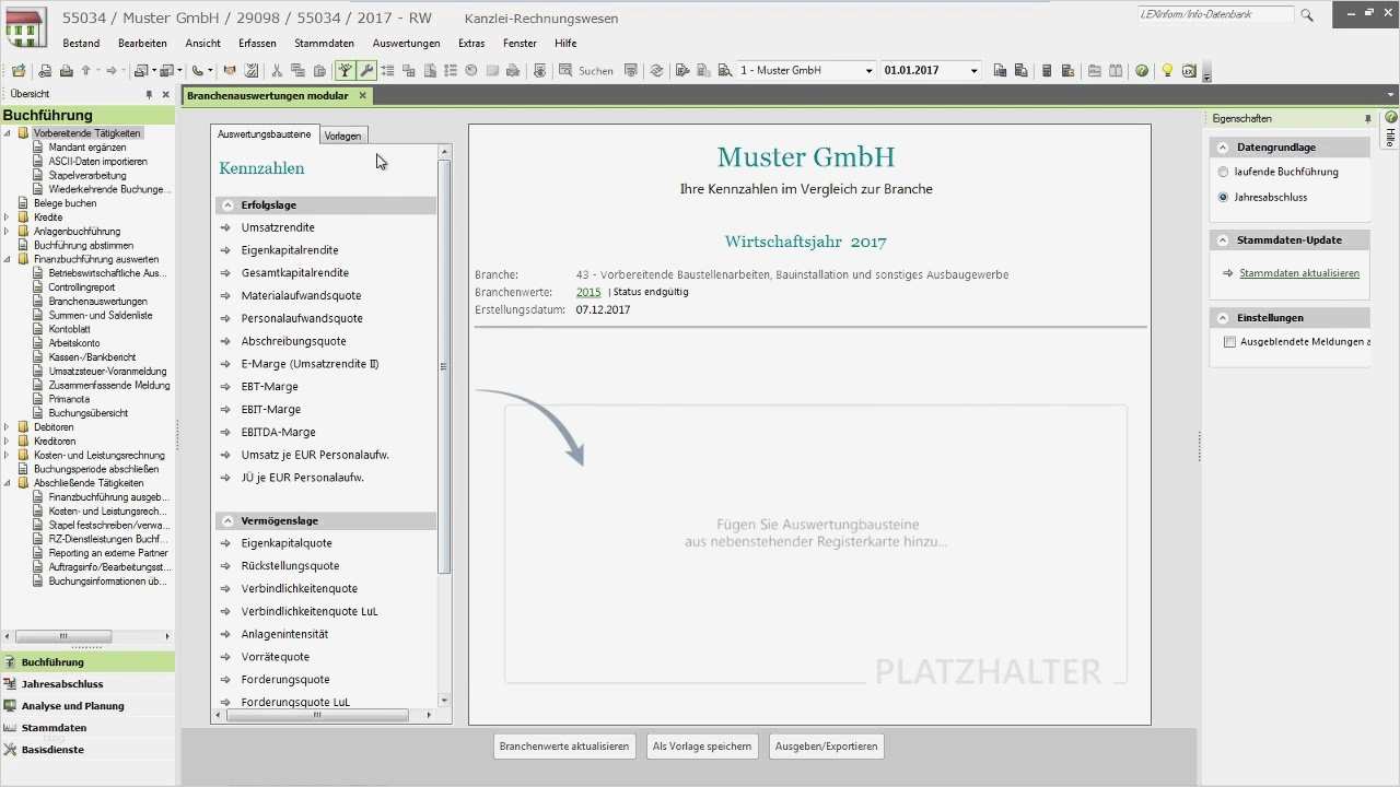 Datev Abrechnung Vorlage Erstaunlich Branchenauswertungen Mit Einer Vorlage Erstellen Datev