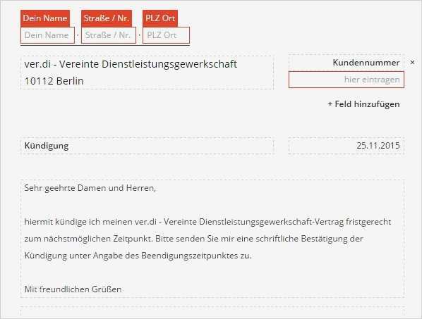 Db Abo Kündigen Vorlage Schön Verdi Kündigen Vorlage Download Chip