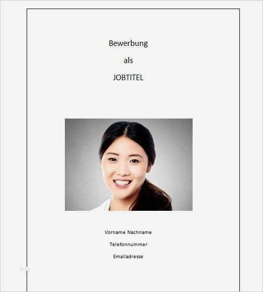 Deckblatt Bewerbung Vorlage Wunderbar Bewerbung Deckblatt Vorlage Word Einzigartig Deckblatt