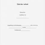 Deckblatt Hausarbeit Vorlage Wunderbar Deckblatt Einer Hausarbeit