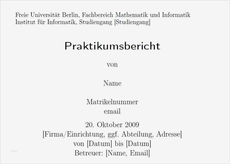 Deckblatt Praktikumsbericht Vorlage Elegant Pin Praktikumsbericht Vorlage On Pinterest