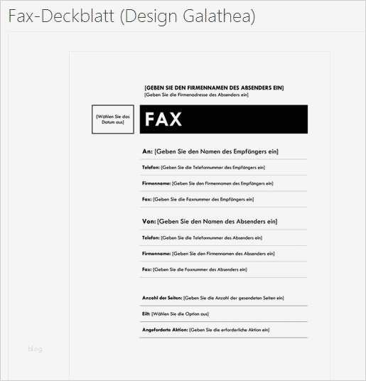 Deckblatt Vorlage Openoffice Angenehm Fax Vorlage Fax Deckblatt Faxvorlage Zum Herunterladen